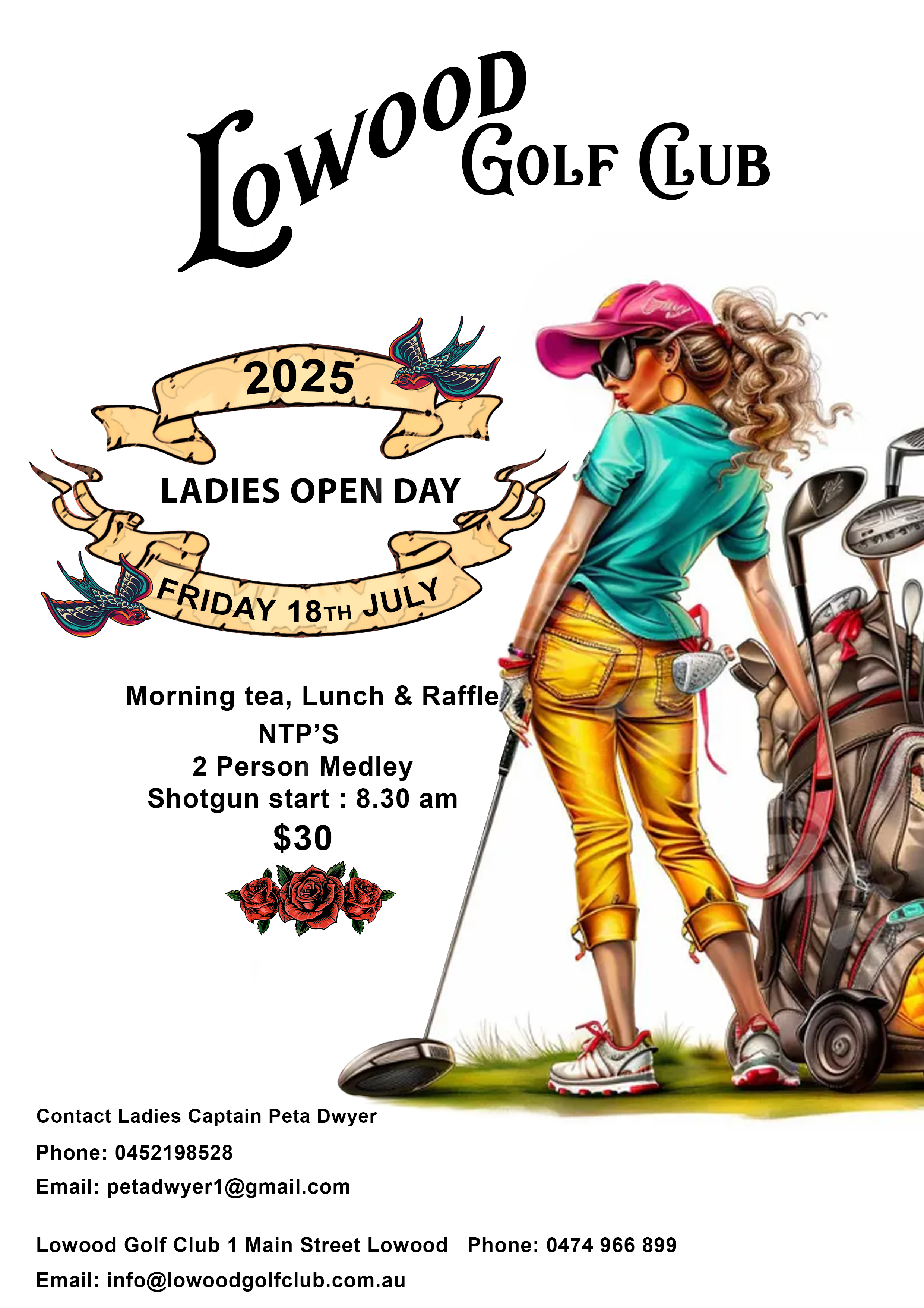 LADIES GOLF DAY VINTAGEnewone